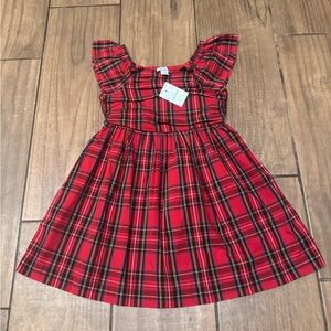 Crewcuts Red Plaid Kids Dress